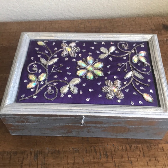 Other - Handcrafted wooden beaded box